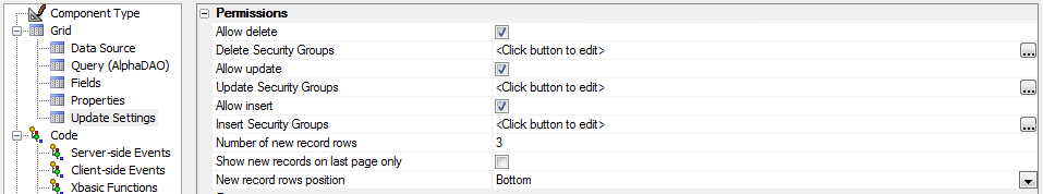 A Update Settings